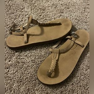 T-strap Rainbow sandals